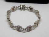 10K WHITE GOLD DIAMOND BRACELET