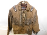STUNNING NATIVE AMERICAN STYLE LEATHER JACKET