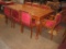 ANTIQUE DUTCH DINING TABLE AND 8 CHAIRS