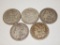 5 MORGAN SILVER DOLLARS