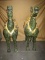 PAIR OF LARGE JADE HORSES