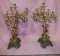 ANTIQUE PAIR OF FIGURAL CANDLEABRA'S