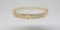 18KT YELLOW GOLD DIAMOND BANGEL BRACELET