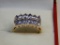 14KT YELLOW GOLD TANZANITE AND DIAMOND RING