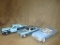 3 BLUE DIECAST CARS