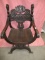 ANTIQUE HEAVY CARVED CHAIR