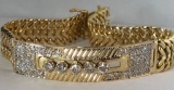 14KT YELLOW GOLD DIAMOND BRACELET