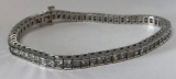 14KT WHITE GOLD DIAMOND BRACELET