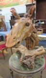 HUGE DRIFTWOOD HORSE HEAD