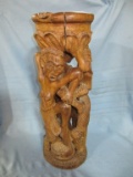 HAND CARVED WOOD STATUE