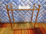 GOLD ROLLING TEA CART