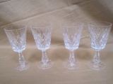 4 WATERFORD CRYSTAL GLASSES