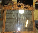 HUGE VINTAGE DETAILED MIRROR