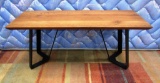 WOOD TOP COFFEE TABLE