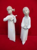 2 LARGE LLADRO FIGURENES