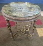 ROUND MARBLE TOP TABLE