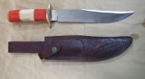 BONE AND WOOD HANDLED KNIFE