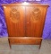ANTIQUE MAHOGANY ARMOIRE WITH DRAWERS