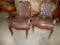 PAIR OF EXECUTIVE LEATHER CHAIRS