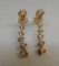 14KT YELLOW GOLD DIAMOND EARRING