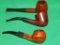 LOT OF 3 VINTAGE BRIAR PIPES