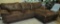 LEATHER SECTIONAL WITH RETURN