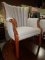 BEAUTIFUL WHITE CLASSIC ARM CHAIR