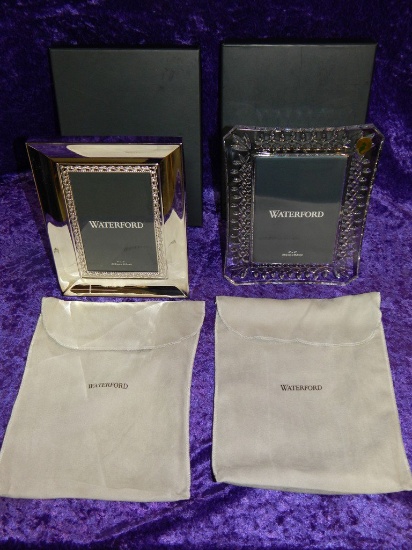 2 WATERFORD PICTURE FRAMES IN BOXES