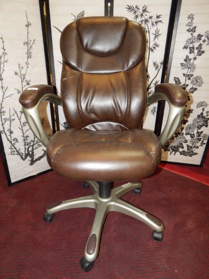 LEATHER ULTRA PLUSH OFFICE CHAIR