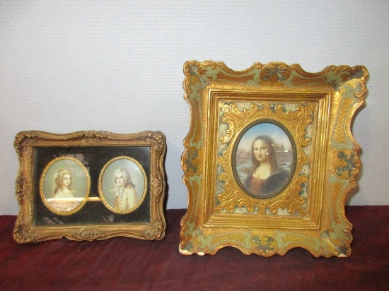 2 VINTAGE SMALL PCS OF FRAMED ART