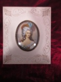 IVORY FRAME HAND PAINTED ARTWORK