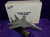 CHUCK YEAGER SIGNED F-15 EAGLE MODEL IN BOX