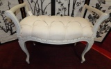 AIDAN GREY PADDED BENCH