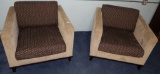 PAIR OF BEAUTIFULLY UPHOLSTERED CHAIRS