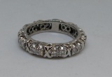 14KT WHITE GOLD ETERNITY BAND