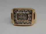 14KT YELLOW GOLD DIAMOND RING