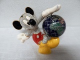 MICKEY MOUSE WITH GLOBE JEWELED BY ARRIBAS