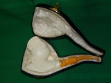 NOS FIGURAL MEERSCHAUM PIPE