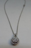 14KT WHITE GOLD DIAMOND PENDANT