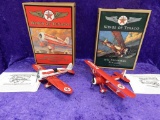 2 TEXACO DIECAST AIRPLANES IN BOXES