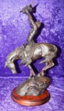 INDIAN HORSE BRONZE SCULPTURE