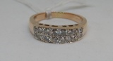 14KT YELLOW GOLD DIAMOND RING