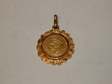 1874 GOLD COIN PENDANT