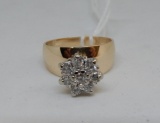 14KT YELLOW GOLD DIAMOND RING