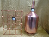 2 COPPER COLORED DCOR ITEMS