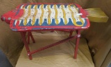 RED FOLDING FISH TABLE