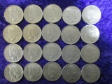 (20) VARIOUS SILVER PEACE DOLLARS