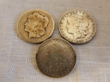 SET OF 3 MORGAN DOLLARS (SEE PICTURES FOR DATES)