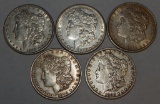 5 MORGAN SILVER DOLLARS