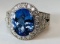 14K White Gold Tanzanite Diamond Ring